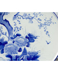 19th Century Japanese Porcelain Plate with Hand-Painted Blue and White Décor-6. Asian & Chinese Furniture, Art, Antiques, Vintage Home Décor for sale at FEA Home