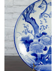 19th Century Japanese Porcelain Plate with Hand-Painted Blue and White Décor-8. Asian & Chinese Furniture, Art, Antiques, Vintage Home Décor for sale at FEA Home