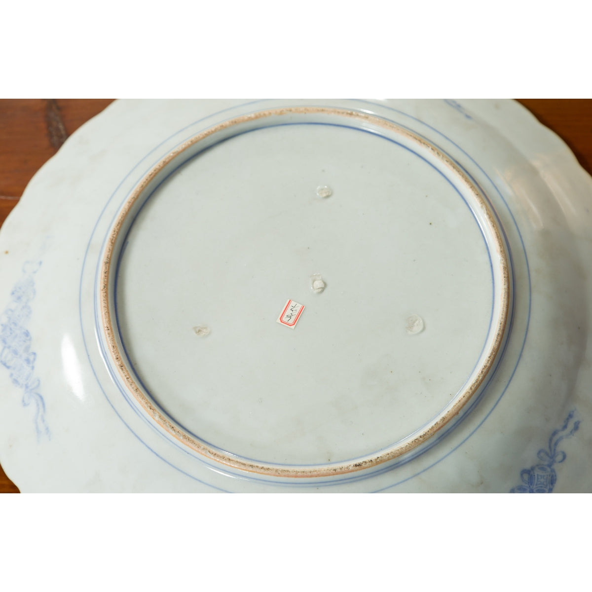 Japanese 19th Century Blue and White Porcelain Plate with Landscapes and Flowers-17. Asian & Chinese Furniture, Art, Antiques, Vintage Home Décor for sale at FEA Home