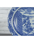 Japanese 19th Century Blue and White Porcelain Plate with Landscapes and Flowers-7. Asian & Chinese Furniture, Art, Antiques, Vintage Home Décor for sale at FEA Home