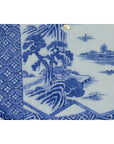 Japanese 19th Century Blue and White Porcelain Plate with Landscapes and Flowers-9. Asian & Chinese Furniture, Art, Antiques, Vintage Home Décor for sale at FEA Home