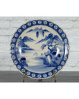 Japanese 19th Century Blue and White Porcelain Plate with Mountainous Landscape-4. Asian & Chinese Furniture, Art, Antiques, Vintage Home Décor for sale at FEA Home
