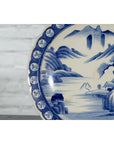 Japanese 19th Century Blue and White Porcelain Plate with Mountainous Landscape-7. Asian & Chinese Furniture, Art, Antiques, Vintage Home Décor for sale at FEA Home