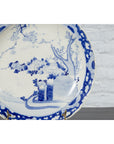 19th Century Japanese Porcelain Plate with Hand-Painted Blue and White Décor-14. Asian & Chinese Furniture, Art, Antiques, Vintage Home Décor for sale at FEA Home