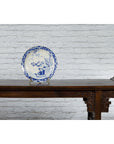 19th Century Japanese Porcelain Plate with Hand-Painted Blue and White Décor-2. Asian & Chinese Furniture, Art, Antiques, Vintage Home Décor for sale at FEA Home