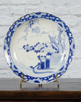 19th Century Japanese Porcelain Plate with Hand-Painted Blue and White Décor-3. Asian & Chinese Furniture, Art, Antiques, Vintage Home Décor for sale at FEA Home