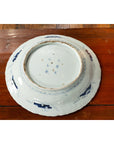 19th Century Japanese Porcelain Plate with Painted Blue and White Bird Décor-14. Asian & Chinese Furniture, Art, Antiques, Vintage Home Décor for sale at FEA Home