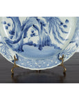 19th Century Japanese Porcelain Plate with Painted Blue and White Bird Décor-5. Asian & Chinese Furniture, Art, Antiques, Vintage Home Décor for sale at FEA Home