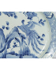 19th Century Japanese Porcelain Plate with Painted Blue and White Bird Décor-8. Asian & Chinese Furniture, Art, Antiques, Vintage Home Décor for sale at FEA Home