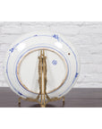 19th Century Japanese Porcelain Plate with Hand-Painted Blue and White Décor-11. Asian & Chinese Furniture, Art, Antiques, Vintage Home Décor for sale at FEA Home