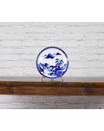 19th Century Japanese Porcelain Plate with Hand-Painted Blue and White Décor-3. Asian & Chinese Furniture, Art, Antiques, Vintage Home Décor for sale at FEA Home