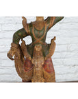 19th Century Balinese Hand-Carved and Painted Wooden Sculpture of a Young Dancer-3. Asian & Chinese Furniture, Art, Antiques, Vintage Home Décor for sale at FEA Home