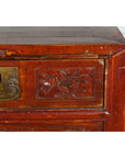 Chinese Qing Dynasty Period 19th Century Reddish Brown Table with Two Drawers-9. Asian & Chinese Furniture, Art, Antiques, Vintage Home Décor for sale at FEA Home