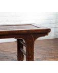 Chinese Early 20th Century Low Table with Bamboo Opium Mat Top-7. Asian & Chinese Furniture, Art, Antiques, Vintage Home Décor for sale at FEA Home