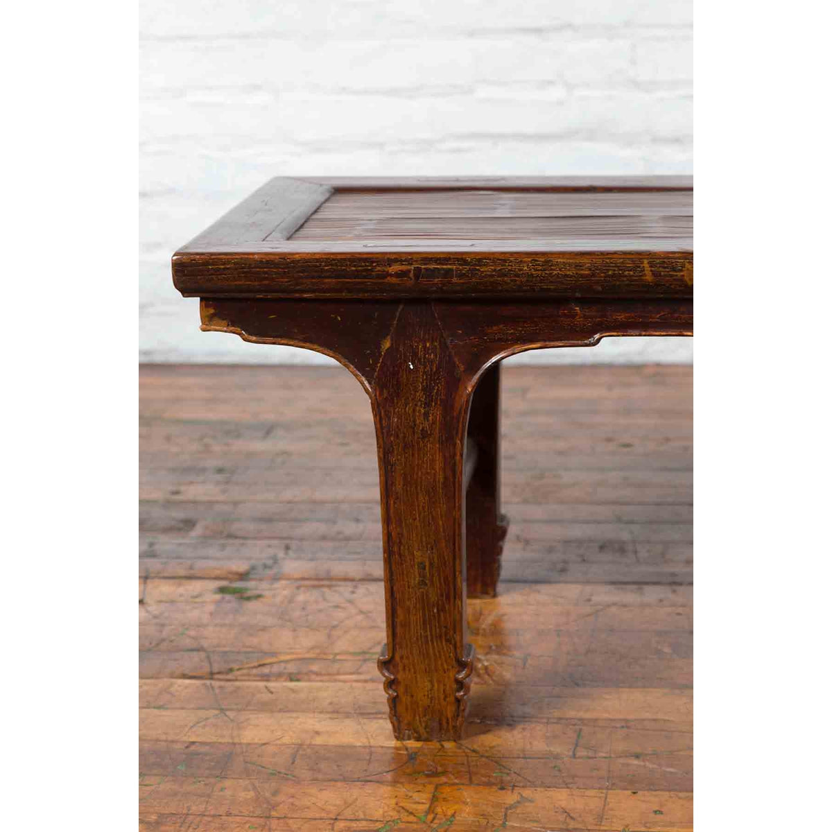 Chinese Early 20th Century Low Table with Bamboo Opium Mat Top-8. Asian & Chinese Furniture, Art, Antiques, Vintage Home Décor for sale at FEA Home