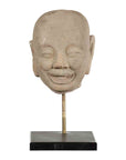 Chinese Song Dynasty Hand-Carved Limestone Head of a Lohan circa 960 to 1279 AD-1. Asian & Chinese Furniture, Art, Antiques, Vintage Home Décor for sale at FEA Home