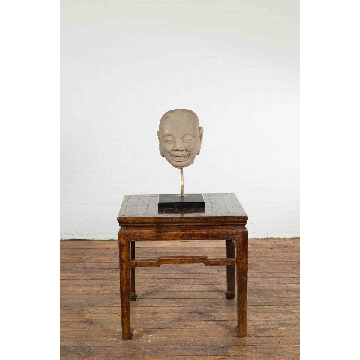 Chinese Song Dynasty Hand-Carved Limestone Head of a Lohan circa 960 to 1279 AD-5. Asian & Chinese Furniture, Art, Antiques, Vintage Home Décor for sale at FEA Home