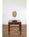 Chinese Song Dynasty Hand-Carved Limestone Head of a Lohan circa 960 to 1279 AD-5. Asian & Chinese Furniture, Art, Antiques, Vintage Home Décor for sale at FEA Home