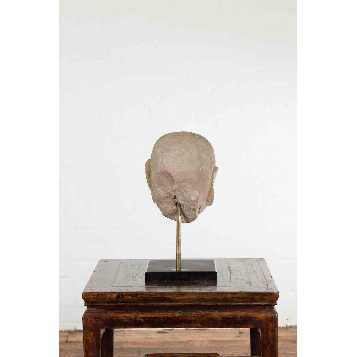 Chinese Song Dynasty Hand-Carved Limestone Head of a Lohan circa 960 to 1279 AD-8. Asian & Chinese Furniture, Art, Antiques, Vintage Home Décor for sale at FEA Home