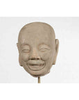 Chinese Song Dynasty Hand-Carved Limestone Head of a Lohan circa 960 to 1279 AD-10. Asian & Chinese Furniture, Art, Antiques, Vintage Home Décor for sale at FEA Home