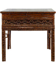 Chinese Qing Dynasty Period 19th Century Bamboo Hall Table with Fretwork Motifs-1. Asian & Chinese Furniture, Art, Antiques, Vintage Home Décor for sale at FEA Home