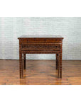 Chinese Qing Dynasty Period 19th Century Bamboo Hall Table with Fretwork Motifs-5. Asian & Chinese Furniture, Art, Antiques, Vintage Home Décor for sale at FEA Home