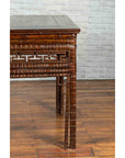 Chinese Qing Dynasty Period 19th Century Bamboo Hall Table with Fretwork Motifs-11. Asian & Chinese Furniture, Art, Antiques, Vintage Home Décor for sale at FEA Home