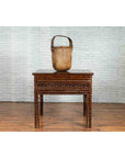 Chinese Qing Dynasty Period 19th Century Bamboo Hall Table with Fretwork Motifs-4. Asian & Chinese Furniture, Art, Antiques, Vintage Home Décor for sale at FEA Home