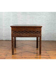 Chinese Qing Dynasty Period 19th Century Bamboo Hall Table with Fretwork Motifs-9. Asian & Chinese Furniture, Art, Antiques, Vintage Home Décor for sale at FEA Home