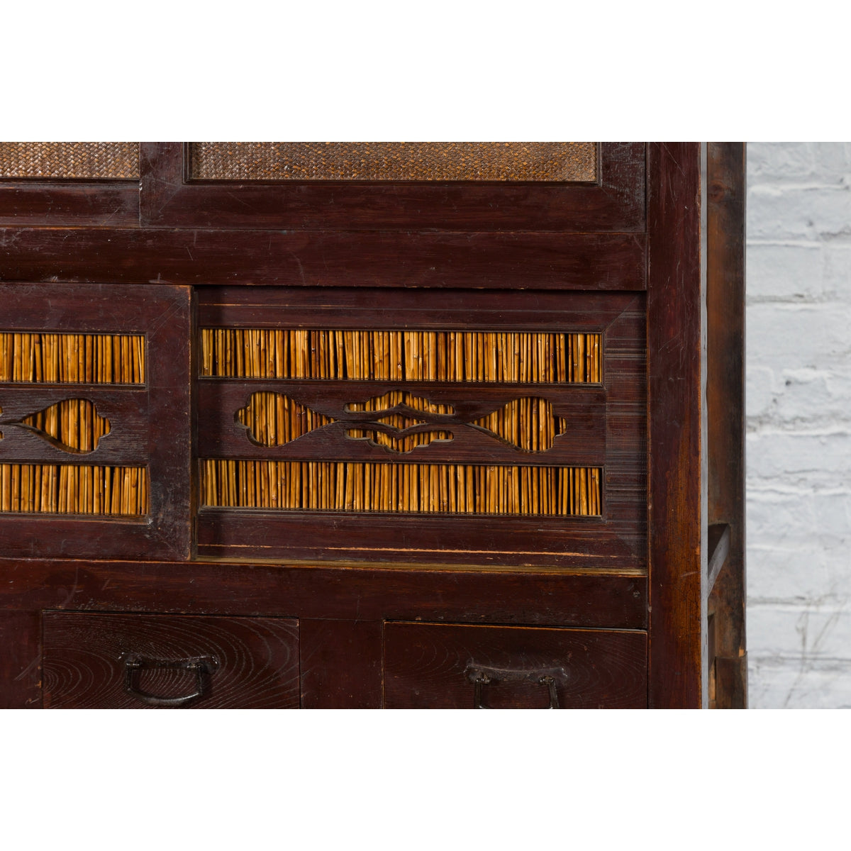 Japanese Early 20th Century Tansu Cabinet with Sliding Doors and Drawers-14. Asian & Chinese Furniture, Art, Antiques, Vintage Home Décor for sale at FEA Home