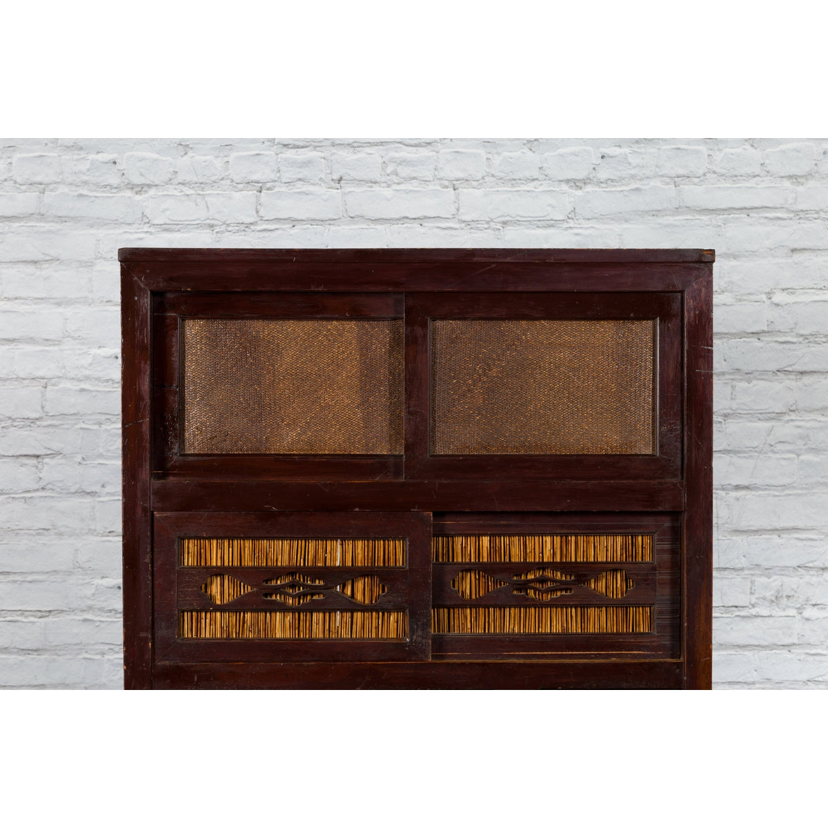 Japanese Early 20th Century Tansu Cabinet with Sliding Doors and Drawers-6. Asian & Chinese Furniture, Art, Antiques, Vintage Home Décor for sale at FEA Home