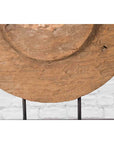 Antique Chinese 19th Century Rustic Mounted Ox Cart Wooden Wheel on Base-12. Asian & Chinese Furniture, Art, Antiques, Vintage Home Décor for sale at FEA Home