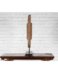 Antique Chinese 19th Century Rustic Mounted Ox Cart Wooden Wheel on Base-5. Asian & Chinese Furniture, Art, Antiques, Vintage Home Décor for sale at FEA Home