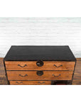 Japanese 19th Century Meiji Period Brown and Black Tansu Clothing Chest-15. Asian & Chinese Furniture, Art, Antiques, Vintage Home Décor for sale at FEA Home