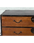 Japanese 19th Century Meiji Period Brown and Black Tansu Clothing Chest-5. Asian & Chinese Furniture, Art, Antiques, Vintage Home Décor for sale at FEA Home