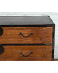 Japanese 19th Century Meiji Period Brown and Black Tansu Clothing Chest-6. Asian & Chinese Furniture, Art, Antiques, Vintage Home Décor for sale at FEA Home