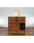 Japanese 19th Century Meiji Period Brown and Black Tansu Clothing Chest-3. Asian & Chinese Furniture, Art, Antiques, Vintage Home Décor for sale at FEA Home