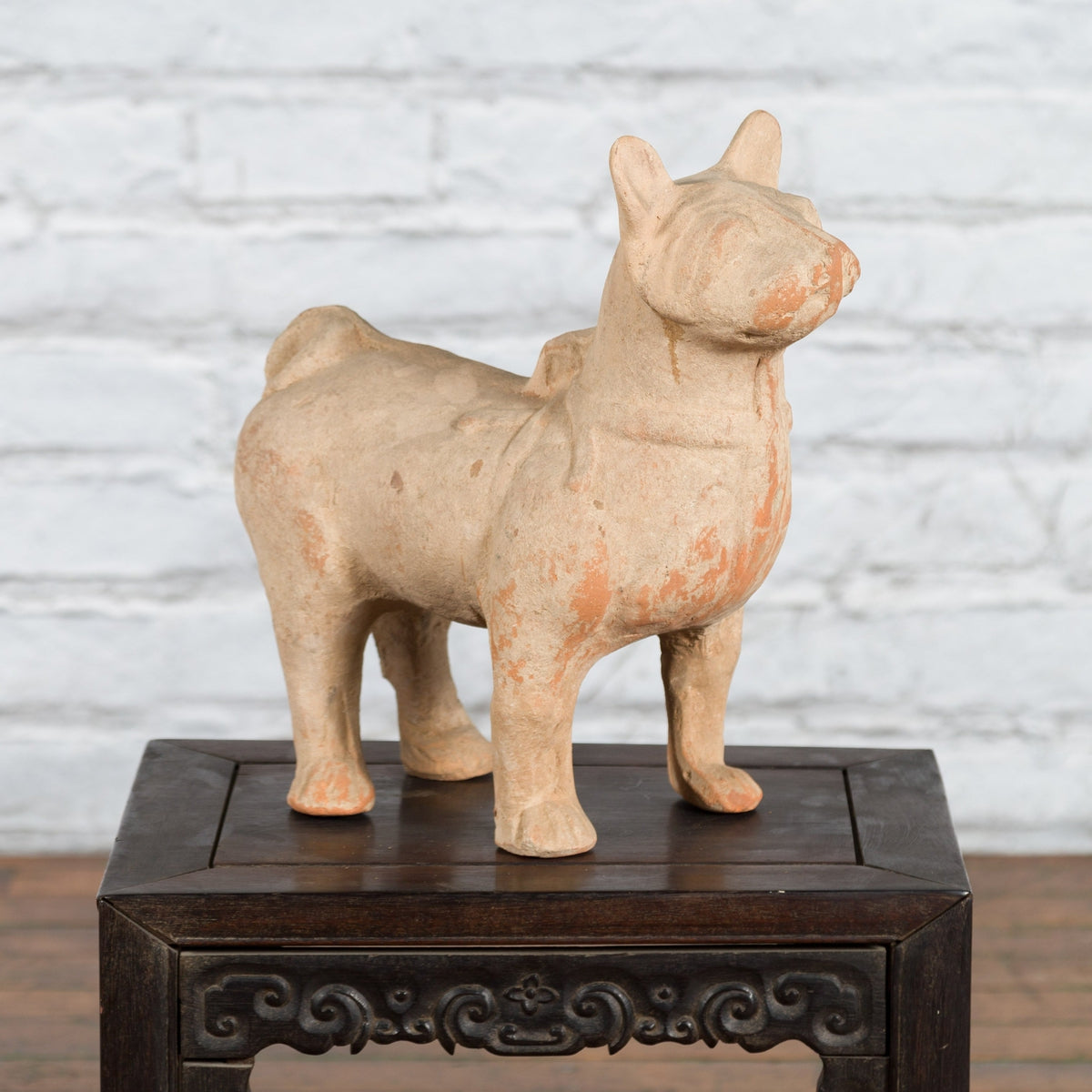 Ming Dynasty 18th Century Terracotta Sculpture Depicting a Mythical Creature-3. Asian & Chinese Furniture, Art, Antiques, Vintage Home Décor for sale at FEA Home