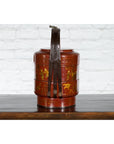 Chinese Early 20th Century Three-Tiered Red Lacquer Lunch Basket with Gilt Décor-12. Asian & Chinese Furniture, Art, Antiques, Vintage Home Décor for sale at FEA Home