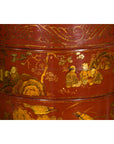 Chinese Early 20th Century Three-Tiered Red Lacquer Lunch Basket with Gilt Décor-7. Asian & Chinese Furniture, Art, Antiques, Vintage Home Décor for sale at FEA Home