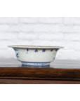 Japanese Seto Porcelain Vegetable Bowl with Hand-Painted Blue and White Décor-14. Asian & Chinese Furniture, Art, Antiques, Vintage Home Décor for sale at FEA Home