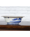 Japanese Seto Porcelain Vegetable Bowl with Hand-Painted Blue and White Décor-15. Asian & Chinese Furniture, Art, Antiques, Vintage Home Décor for sale at FEA Home