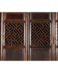 Chinese Qing 19th Century Brown Cabinet with Fretwork Doors and Three Drawers-10. Asian & Chinese Furniture, Art, Antiques, Vintage Home Décor for sale at FEA Home