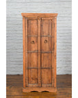 Mid 19th Century Indian Cabinet with Hand-Carved Floral Motifs and Iron Hardware-2. Asian & Chinese Furniture, Art, Antiques, Vintage Home Décor for sale at FEA Home