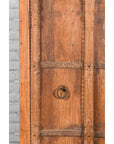 Mid 19th Century Indian Cabinet with Hand-Carved Floral Motifs and Iron Hardware-7. Asian & Chinese Furniture, Art, Antiques, Vintage Home Décor for sale at FEA Home