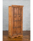 Mid 19th Century Indian Cabinet with Hand-Carved Floral Motifs and Iron Hardware-8. Asian & Chinese Furniture, Art, Antiques, Vintage Home Décor for sale at FEA Home