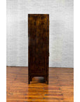 Chinese Qing Dynasty 19th Century Dark Brown Elm Cabinet with Doors and Drawers-12. Asian & Chinese Furniture, Art, Antiques, Vintage Home Décor for sale at FEA Home