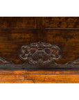Chinese Qing Dynasty 19th Century Dark Brown Elm Cabinet with Doors and Drawers-8. Asian & Chinese Furniture, Art, Antiques, Vintage Home Décor for sale at FEA Home
