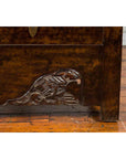 Chinese Qing Dynasty 19th Century Dark Brown Elm Cabinet with Doors and Drawers-10. Asian & Chinese Furniture, Art, Antiques, Vintage Home Décor for sale at FEA Home
