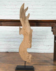Thai Hand-Carved Wooden Temple Dragon Sculpture Mounted on Custom Black Base-2. Asian & Chinese Furniture, Art, Antiques, Vintage Home Décor for sale at FEA Home